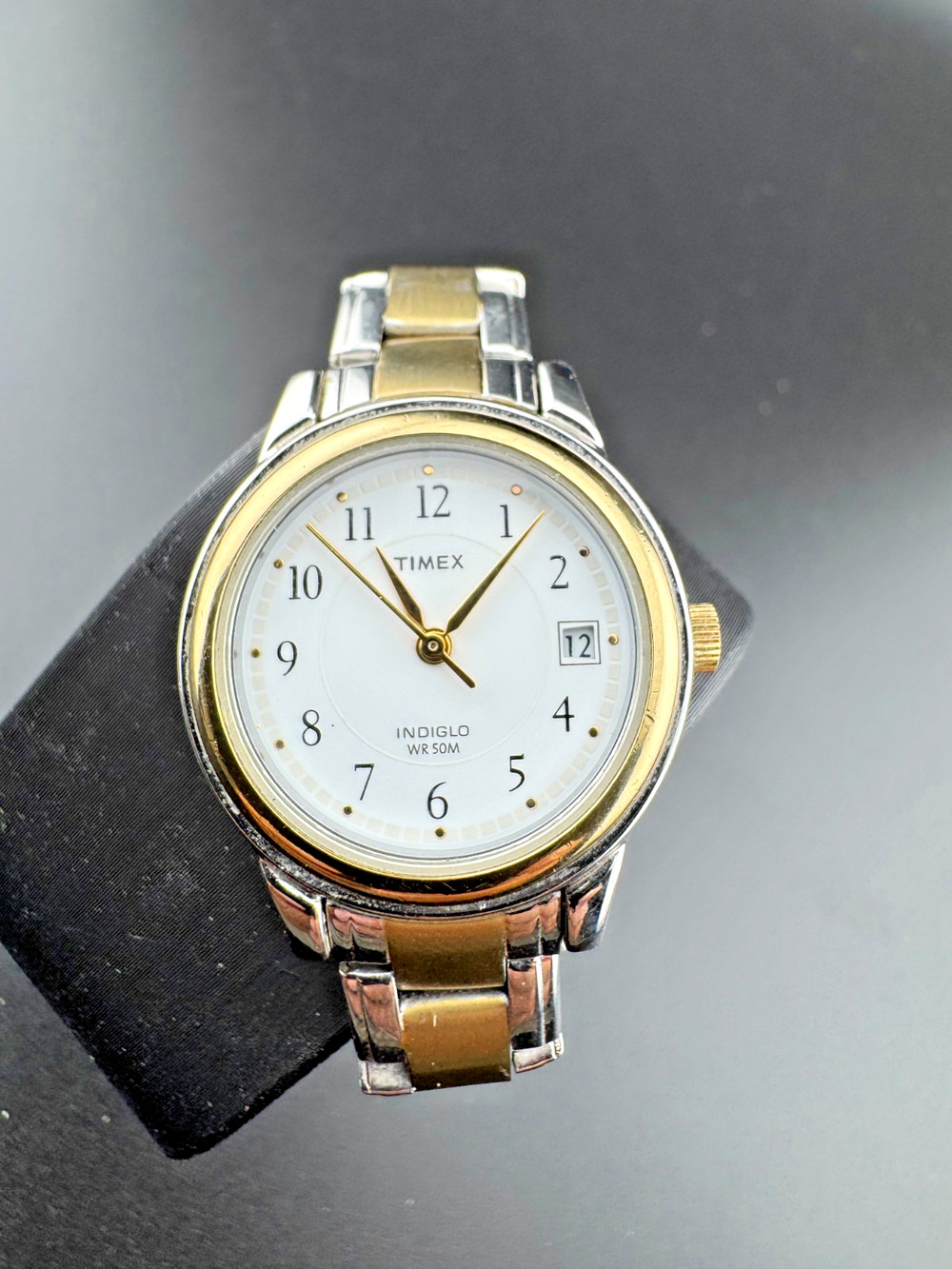 Timex Indiglo Two-Tone Women's Watch Date WR50M Steel
